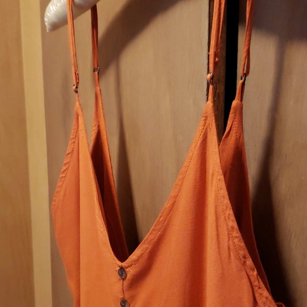 Orange RVCA Romper - Picture 3 of 8